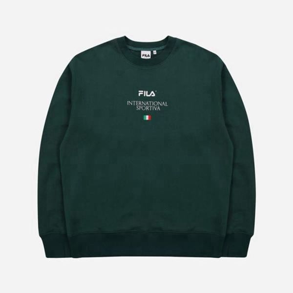 Fila Sportiva Men's Sweatshirts - Green,NZ 923-32501